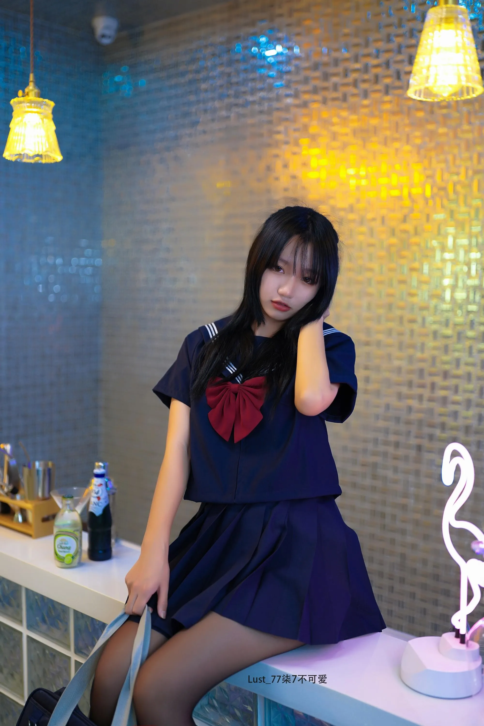 柒柒要乖额 – NO.030 反差JK少女 [182P]插图3
